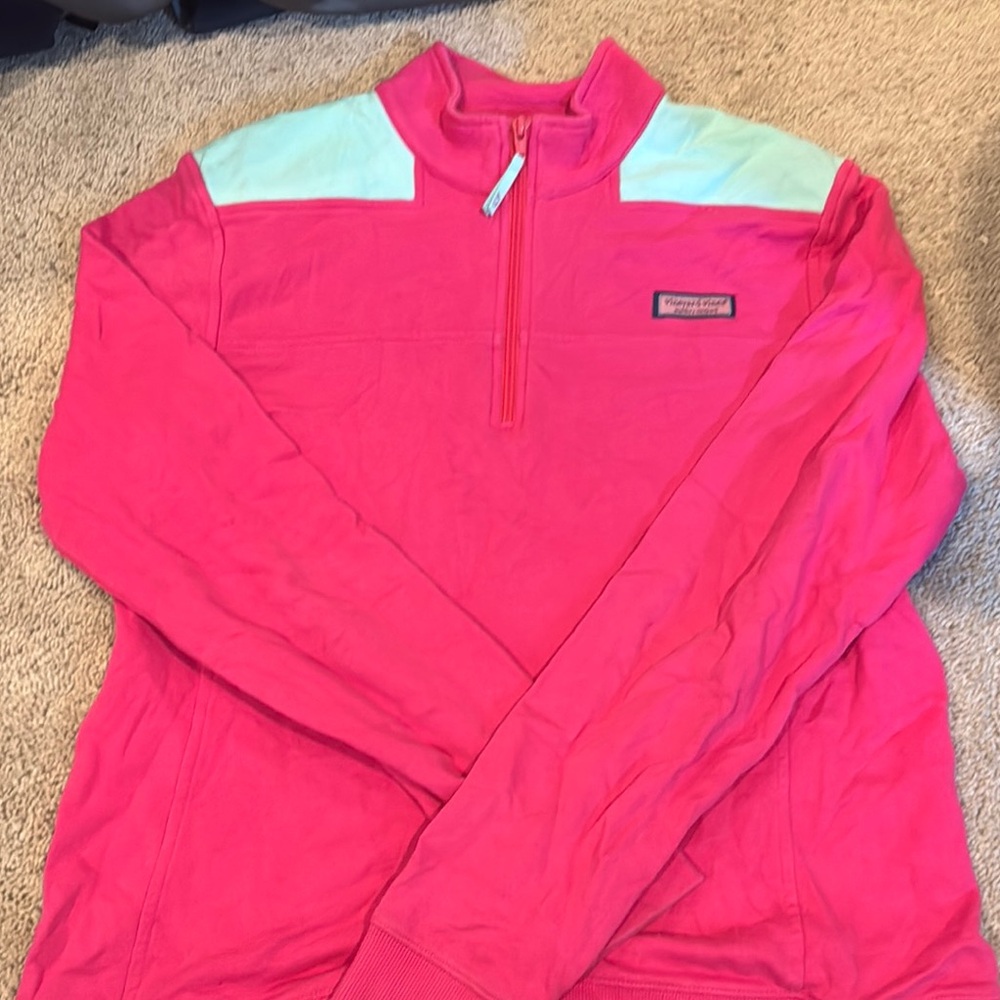 Vineyard Vines Pink and Mint shep shirt